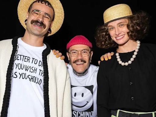 El argentino Adrián Appiolaza mostró su primera colección masculina para Moschino en Milán