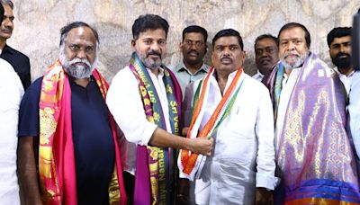 BRS loses 10th MLA to Congress in Telangana