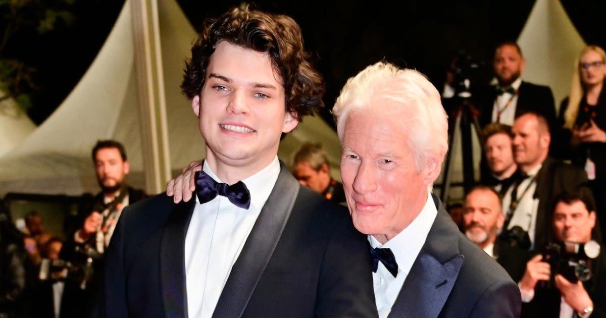 Richard Gere Makes Rare Appearance With Eldest Son Homer on Cannes Red Carpet
