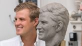 Indy 500 winner Marcus Ericsson was ready for his clay close-up on Borg-Warner Trophy