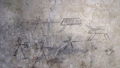 El último y espectacular descubrimiento en Pompeya: dibujos hechos por niños de peleas de gladiadores