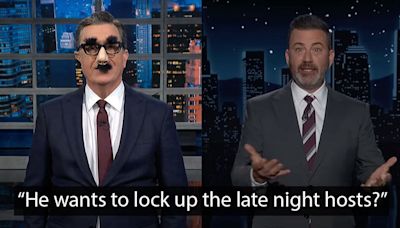 Colbert and Kimmel respond to Trump wanting to make their shows illegal