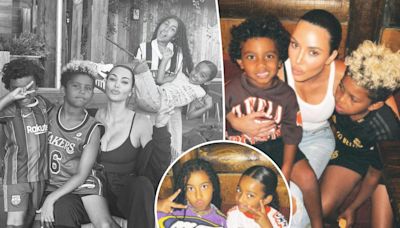 Inside Kim Kardashian’s lakeside vacation with her four kids: ‘Summertime funtime’