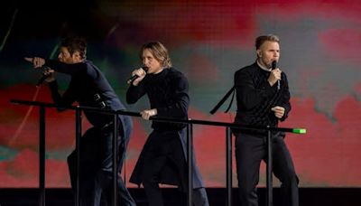 Take That in Dublin review: ‘Whose idea was it to have stairs?’ puffs Gary Barlow as the band roll back the years with dazzling show