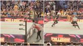 Fan jumps into the ring during AEW event - gets immediately dealt with in brutal fashion