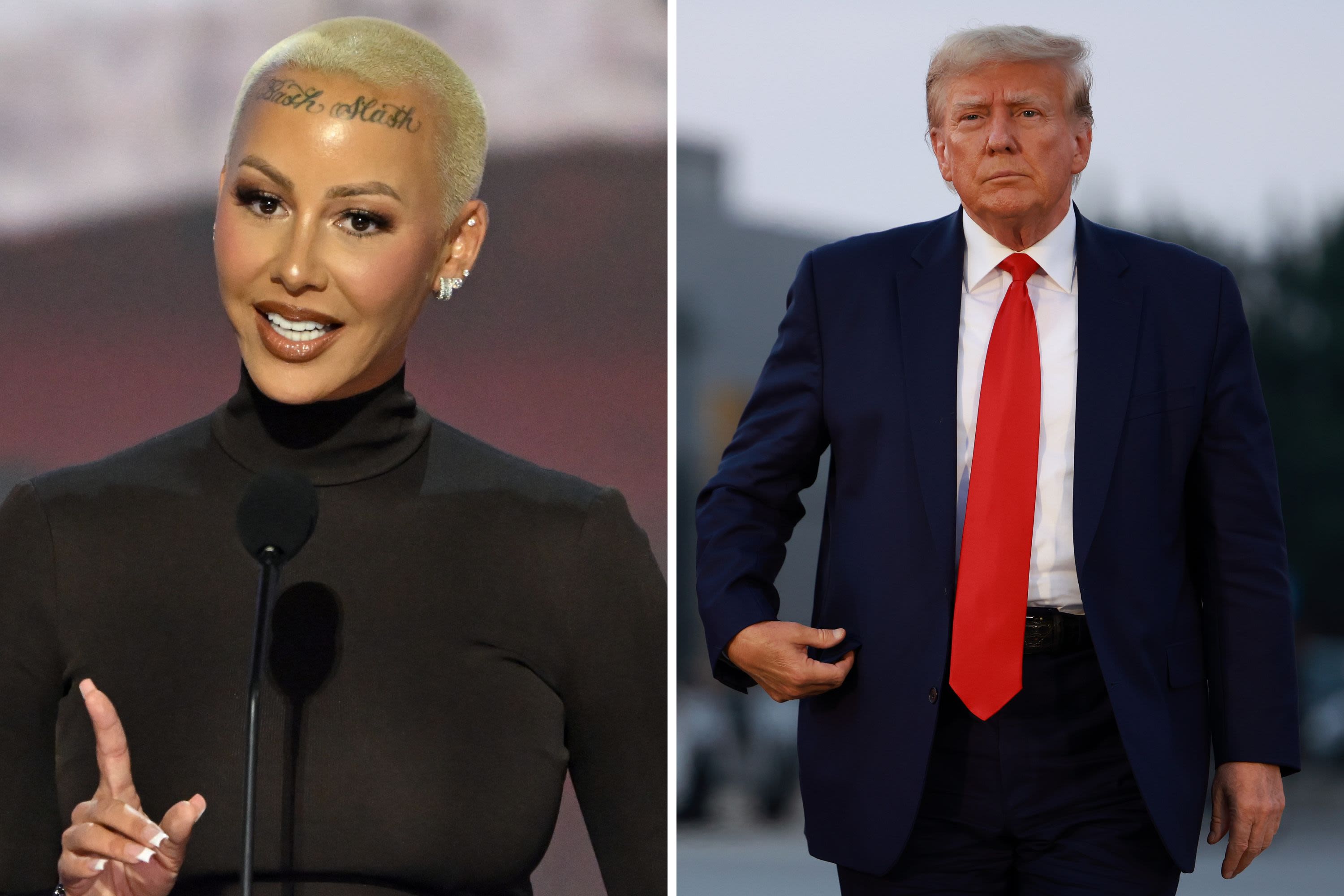 Amber Rose says Donald Trump "isn't very conservative"