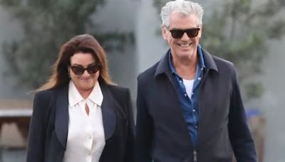 Pierce Brosnan steps out in style with wife Keely Shaye Smith after a dinner in Malibu... after the former 007 star apologized for trespassing at Yellowstone National Park hot ...