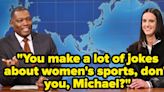 Caitlin Clark Hilariously Dunked On Michael Che For His Women's Basketball Jokes, So Here's How He Reacted