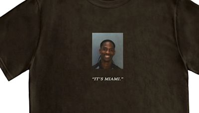 Travis Scott Wasted No Time Putting His Mug Shot on a T-Shirt