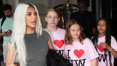 Kim Kardashian takes North West's friends out in NYC