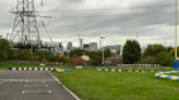 Tyre fire at former racing park