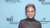 Andie MacDowell's Sheer Sequined Gown Matched Her Silver Hair