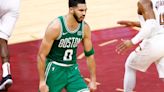 Jayson Tatum, Jaylen Brown paint Cleveland green with strong inside play