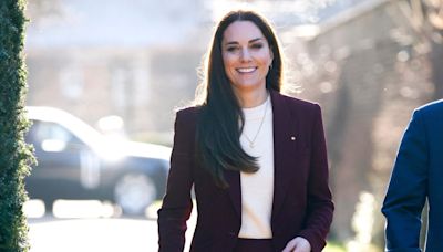 Kate Middleton Suits Up in Roland Mouret for Meeting With Inspiring Young Photographer Battling Cancer