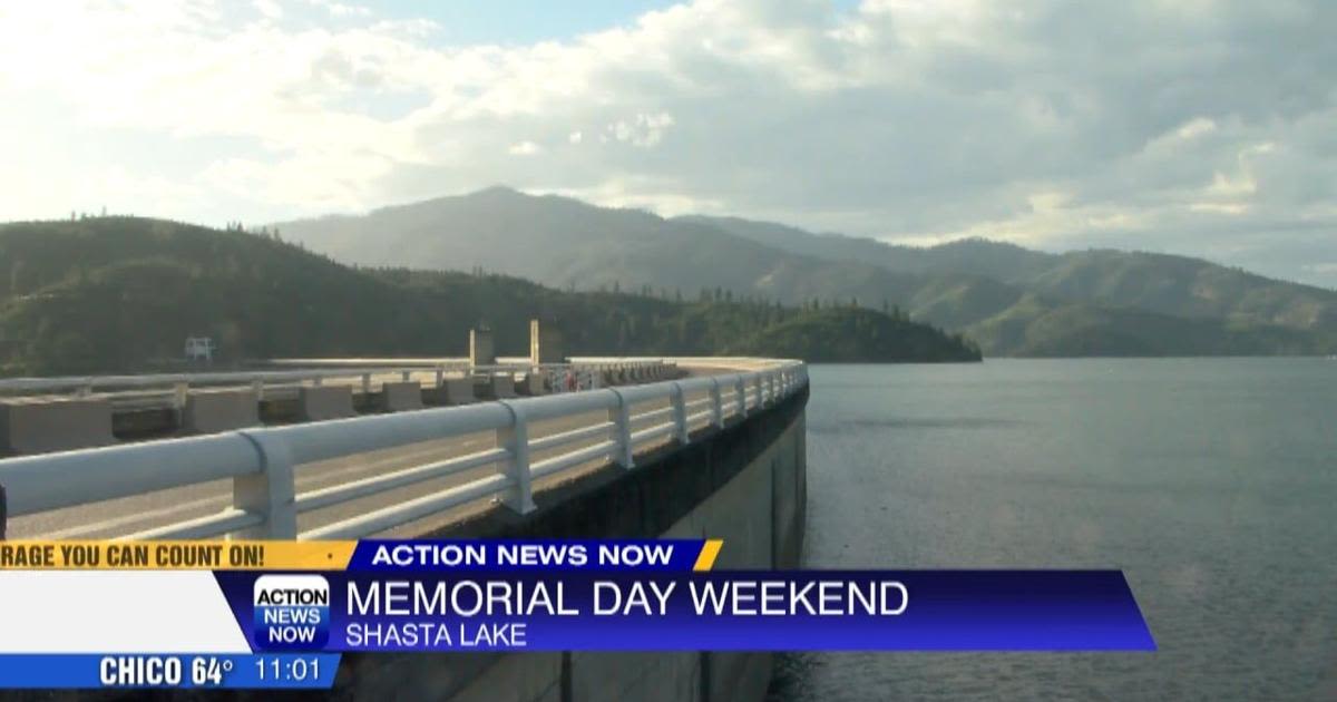 Full Shasta Lake draws visitors for Memorial Day weekend
