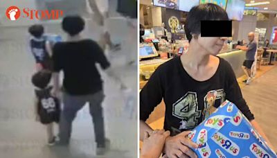 Woman tries to escape after tripping young boy at United Square 'for no reason'