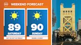 A seasonally warm weekend before the first triple digit days of the year midweek