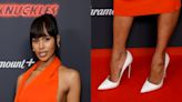 Sabrina Elba Steps Out in White Louboutin Pumps for ‘Knuckles’ Premiere