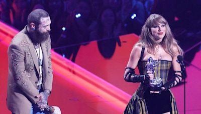 Taylor Swift wins seven VMAs, tying Beyonce for lifetime lead