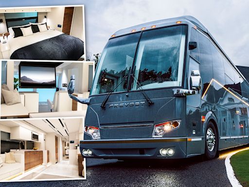 World’s most expensive motorhome ‘like a mega mansion’ with movie theatre