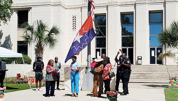 PHOTOS AND VIDEO — Community comes together for Port Arthur Juneteenth flag raising - Port Arthur News