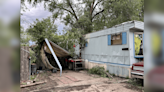 Topeka home split in half by tree after Tuesday storms