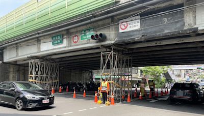 福和橋遭超過限高聯結車撞擊受損 往台北外側車道即起封閉