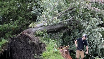 UPDATE: Clean-up time after tornado touched down near Perth Wednesday