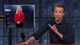 Seth Meyers mocks Marjorie Taylor Greene over Trump’s ‘backhanded compliment’