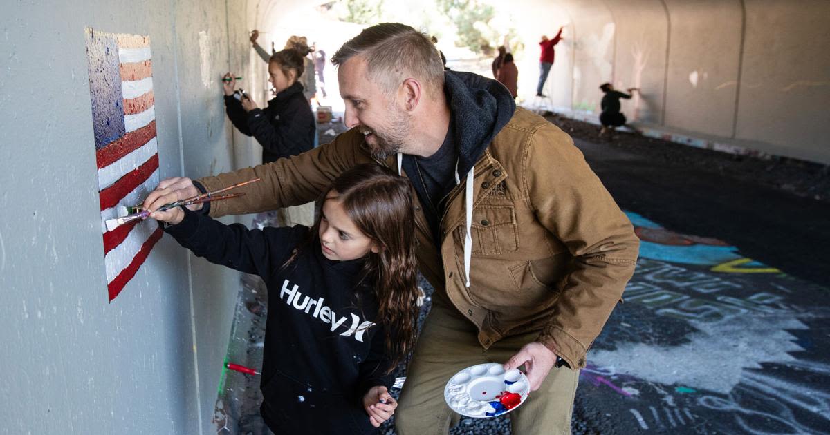 Redmond community paint day: putting your heart on the wall