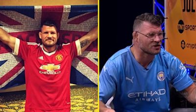 Michael Bisping wears rival top of Man United despite ties to Red Devils