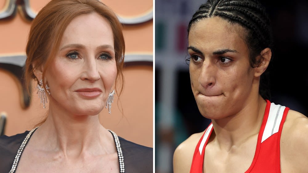 J.K. Rowling, Elon Musk Criticize Olympics After Algeria’s Imane Khelif Wins Women’s Boxing Match Amid Gender Controversy...