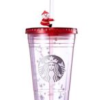 現貨 韓國 星巴克 STARBUCKS 杯子 隨行杯 聖誕 聖誕老公公 公仔 吸管 473ml