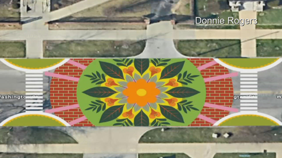 Traffic calming project brings art for beauty and safety