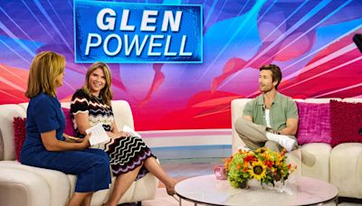 Glen Powell credits Hoda and Jenna for his ‘Twisters’ role, reacts to Jenna sliding into his DMs