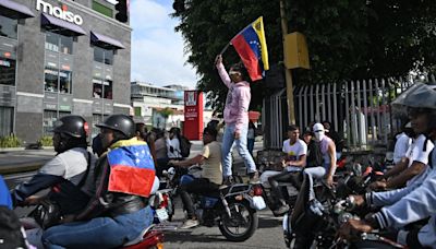 Motociclistas se tomaron las calles de Caracas como protesta al triunfo de Maduro