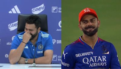 Rohit Sharma's Playful Gesture Silences Critics; Smiling Reaction To Virat Kohli's Strike-Rate Query Shows Team India's