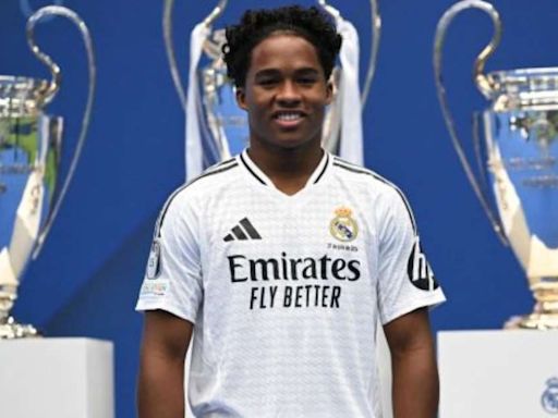 Real Madrid apresenta Endrick, que se emociona