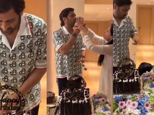 MS Dhoni Celebrates 43rd Birthday; Sakshi Touches MSDs Feet In Heartwarming Video - WATCH