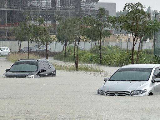 Dubai flooding amid atypical heavy rains snarls traffic on UAE roads and airport runways