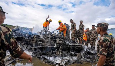 Plane crashes just after takeoff from Nepal's capital, killing 18 people. Pilot is lone survivor