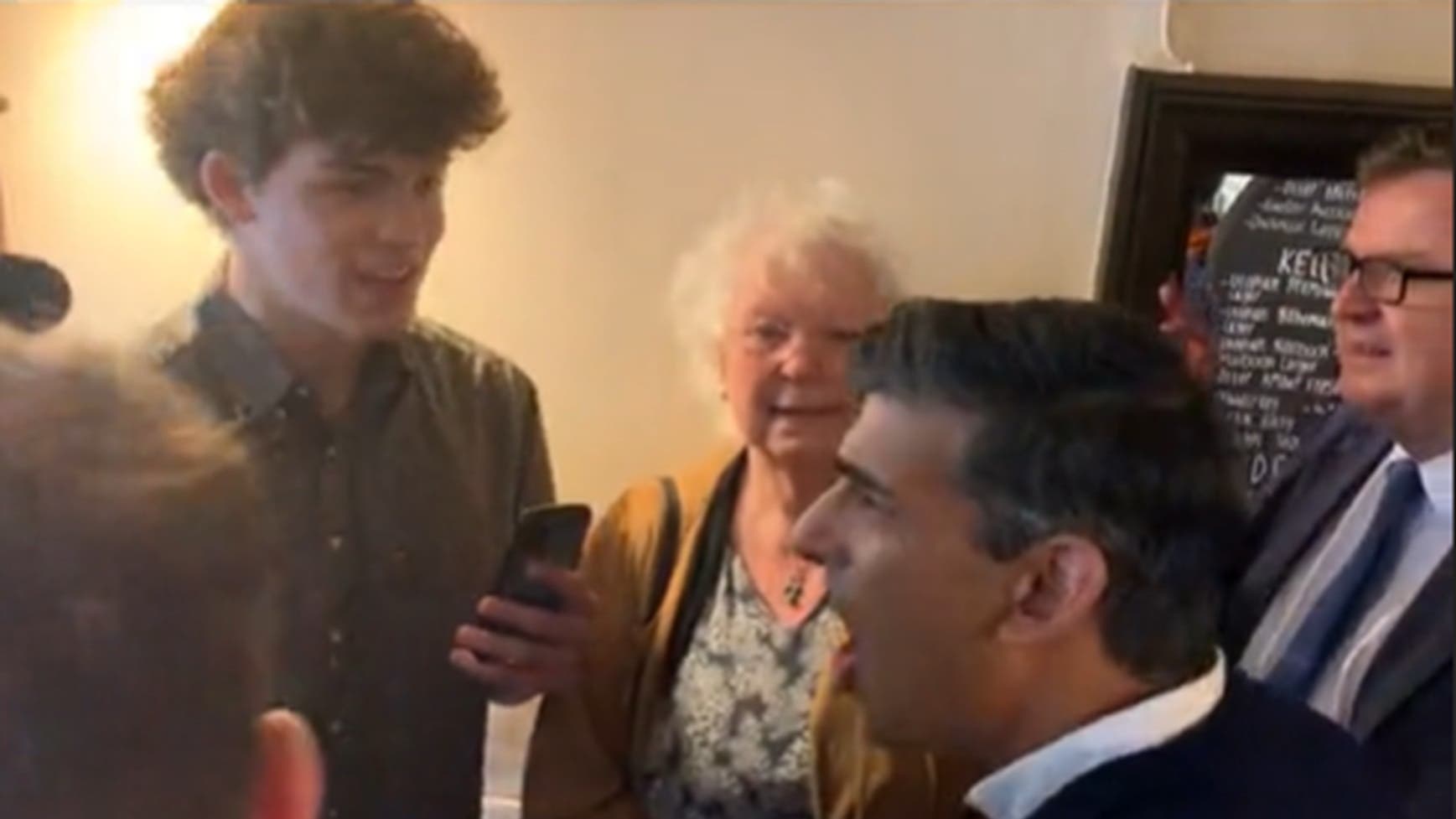 Rishi Sunak confronted by student asking why he ‘hates young people so much’