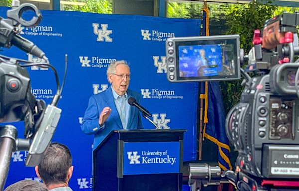 Celebrating new UK lab, McConnell calls for building up US industrial base, defense spending