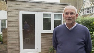 Man hires CRANE to prove he's broken no laws after ONE complaint about shed