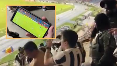 Hinchas de Botafogo en Barranquilla tuvieron que ver el partido en un celular: la policía los sacó antes de tiempo