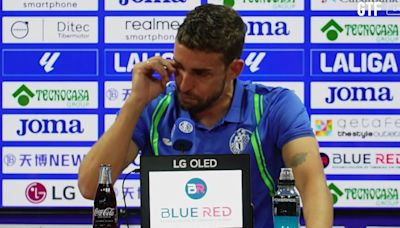 Jaime Mata se despide entre lágrimas del Getafe CF