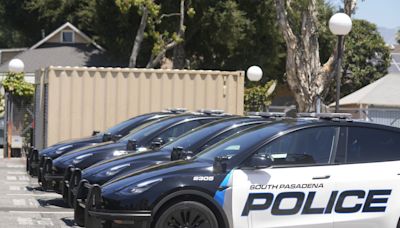 California city unveils nation's first all electric vehicle police fleet