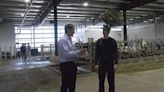 Republican senate candidate Eric Hovde visits Athens dairy farm