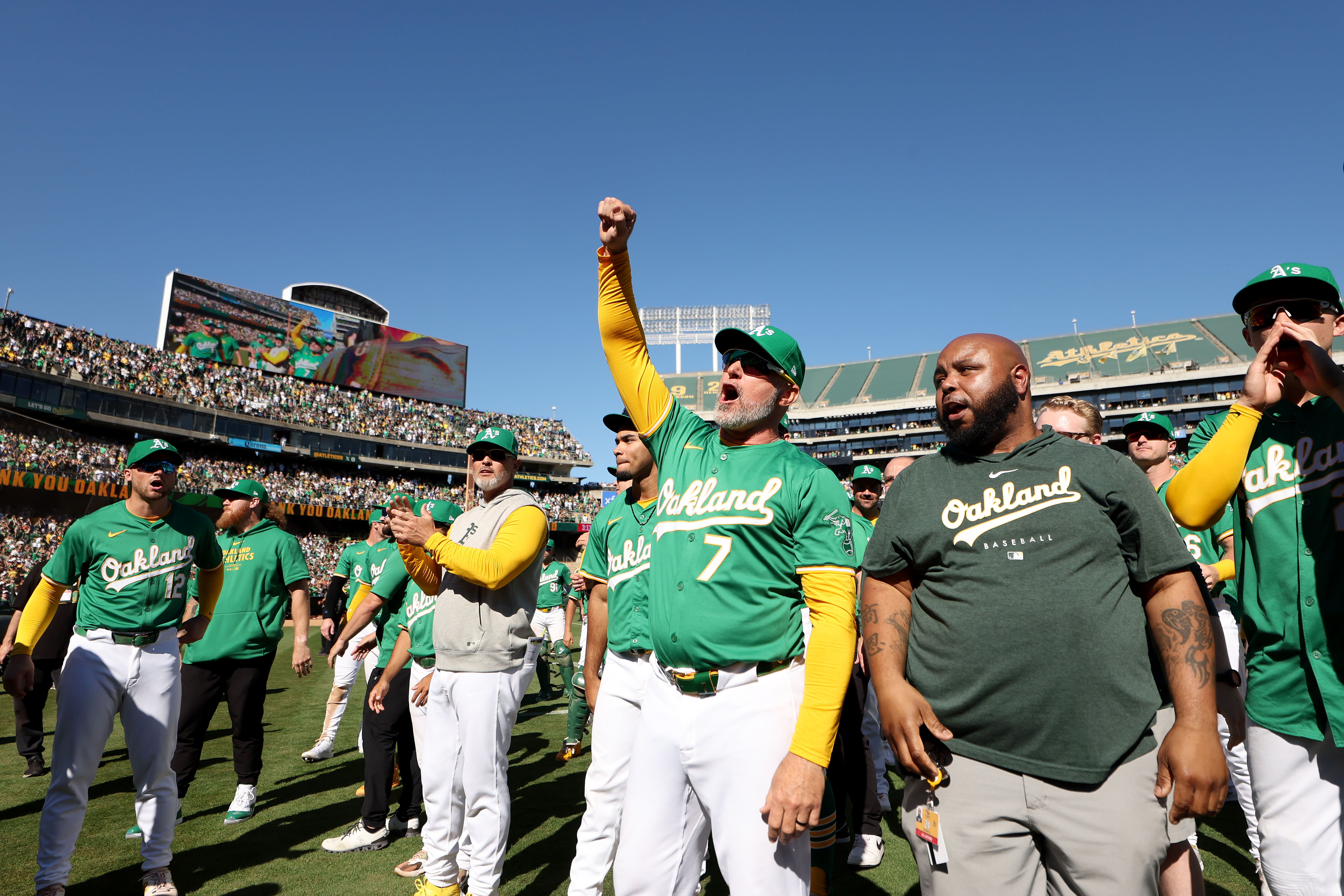 Kotsay, A's close out Coliseum with emotional “Let's Go Oakland” chant