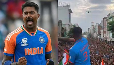 T20 World Cup 2024: After Mumbai, Hardik Pandya pulls huge crowd in Vadodara